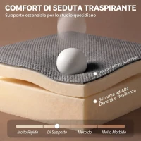 HOMCOM Divano Letto 2 Posti 3 in 1 Clic Clac in Tessuto con 2 Cuscini, Reclinabile e Imbottito, Grigio(m-6)