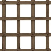 Outsunny Wooden Trellis Planter, Raised Garden Bed with Wheels, to Climb and Grow Vegetables, Herbs and Flowers, Brown(m-13)