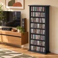 HOMCOM 360 CD Storage Unit - Black(m-8)