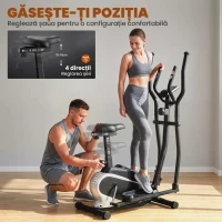 HOMCOM bicicleta magnetica, cu monitor LCD si 8 niveluri(m-5)