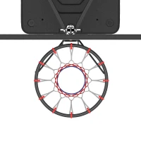 SPORTNOW Panier de Basket Extérieur pour Enfants, Hauteur Réglable 108-213 cm, Base Remplissable et Roulettes, Dès 3 Ans, Noir(m-13)
