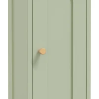 HOMCOM Small Bathroom Storage Cabinet with Toilet Roll Holder - Light Green(m-13)