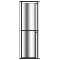 PawHut Barreira de Segurança Extra Alta para Crianças, Cães e Gatos 112-200 cm, Largura Ajustável 76-85 cm, para Portas e Escadas(m-1)