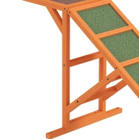 PawHut Agility Hondenloopplank, Parcours, Anti-slip, Weerbestendig, Hout 335 x 55 x 60 cm, Oranje(m-12)