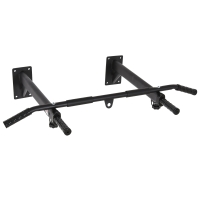 HOMCOM Klimrekstang optrekstang Wandmontage horizontale beugel met ogen voor bokszak staal