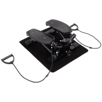 HOMCOM mini stepper sidestepper fitness hometrainer inclusief trainingsbanden(m-11)