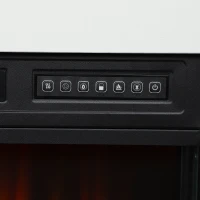 HOMCOM 3-Sided Electric Fireplace, Freestanding/Wall Mounted Electric Fire Heater with Adjustable Flame, Mood Light, ECO Mode(m-11)