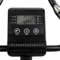 SPORTNOW Hometrainer Fiets Hoogteverstelbaar Hometrainer met app Magnetische Weerstand LCD-monitor Hartslagsensoren Telefoonhouder(m-11)