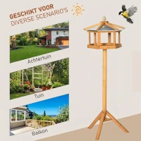 PawHut Volière vogelhuis vogelvilla vogelvoeder vogel(m-4)
