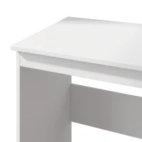 HOMCOM Computerbureau met 3 lades, modern bureau, pc-tafel 100 x 50 x 75 cm, wit(m-11)