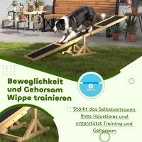 PawHut Hondenwip voor Agility Training, Antislip, tot 50 kg Belastbaar, 180 x 30 x 30 cm(m-7)
