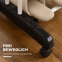 HOMCOM Wasdroogrek, 4 niveaus, inklapbaar, 4 wielen met 2 remmen, metalen frame, Zwart, 73 x 64 x 177cm(m-5)