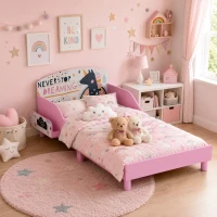 AIYAPLAY Cama Infantil Montessori para Menina com Arrumação 140x70 cm Rosa(m-5)