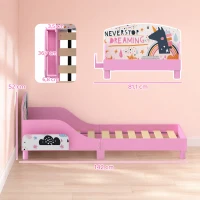 AIYAPLAY Cama Infantil Montessori para Menina com Arrumação 140x70 cm Rosa(m-3)