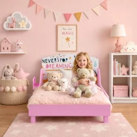 AIYAPLAY Cama Infantil Montessori para Menina com Arrumação 140x70 cm Rosa(m-4)