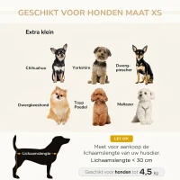 PawHut hondenbank hondenzetel hondensofa hondenbed hondenmat kat kussen gepolsterd(m-4)