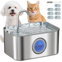 PawHut Kattenfontein 3,2L met stille pomp en actieve koolfilter(m-11)