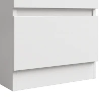 HOMCOM Computerbureau met 3 lades, modern bureau, pc-tafel 100 x 50 x 75 cm, wit(m-13)