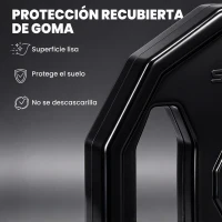 SPORTNOW Conjunto de 2 Discos de Pesas de 5 kg con Orificio de 50 mm para Entrenamiento de Fuerza  Ø24x3,5 cm Negro(m-7)