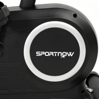 SPORTNOW Hometrainer Fiets Hoogteverstelbaar Hometrainer met app Magnetische Weerstand LCD-monitor Hartslagsensoren Telefoonhouder(m-12)