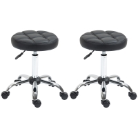 HOMCOM set van 2 fauteuils 35,5 cm x 35,5 cm x 63 cm