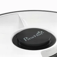 PawHut Voederautomaat, draadloze automatische voerbak met timer tot 6 maaltijden, LED-display, koelpack, grijs(m-11)