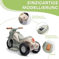 AIYAPLAY Elektrische Kindermotor, 6V met Muziek en Bubbels, 2,5-3 km/u, voor 2-5 Jaar(m-6)