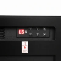 HOMCOM Ultra-Thin Electric Fire Wall Mounted/Recessed/Freestanding 127cm/50" Electric Fireplace with 12 Colours, 5 Brightness(m-10)