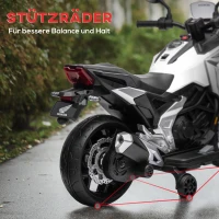 AIYAPLAY Elektrische Kinder Motor Honda, 3 km/u, Muziek & Licht, 3-6 Jaar, tot 30 kg, Wit(m-6)