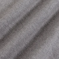 HOMCOM Lote de 2 Sillas de Comedor, Sillas de Cocina en Tejido Efecto Lino, Respaldo Curvado, Patas en Madera de Haya, Gris(m-9)