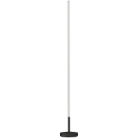 HOMCOM LED-Ecklampe, moderne Stehlampe, 1450 lm, 3 Helligkeitsstufen, Fußschalter, 3000 K, Wohn-/Schlafzimmer, Schwarz(m-1)