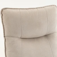 HOMCOM Fauteuil Releveur Électrique, Fauteuil Relax Électrique en Chenille avec Dossier Inclinable, Coussin à Ressorts, Crème(m-11)