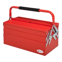 DURHAND gereedschapskist gereedschapskoffer 5-vaks staal 45 x 22,5 x 34,5 cm(m-11)