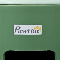 PawHut Maison de toilette, bac à litière fermé pour chat Compartiment Inférieur Amovible pour un Nettoyage Facile Pelle inclus(m-10)