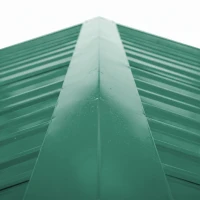 Outsunny Metal 9x6 ft Garden Shed-Green(m-13)