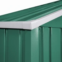 Outsunny Metal 9x6 ft Garden Shed-Green(m-12)