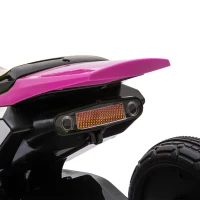 HOMCOM Triciclo Infantil Moto Cross Efectos Musicales y Luminosos Baúl de Almacenamiento Rosa(m-8)