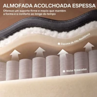 HOMCOM Cadeirão Elevatório Elétrico com Massagem Vibratória e Calor Lombar Reclinável Preto(m-7)