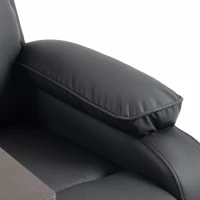 HOMCOM Riser Recliner Chair with Massage and Heat, Electric Lift Recliner Armchair for Elderly, with Side Table, Black(m-11)