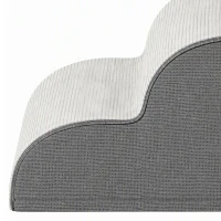 PawHut Dog Steps for Bed and Sofa, 3-Step Non-Slip Dog Stairs with Removable Washable Cover, Carry Handle, Light Grey(m-13)