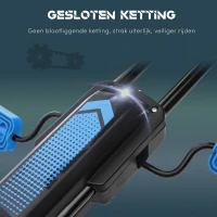 HOMCOM skelter, kindervoertuig met pedaal, pedaalauto, outdoor, blauw+zwart(m-7)