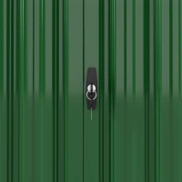 Outsunny 7.5 x 4.3ft Metal Garden Storage Shed, Waterproof Outdoor Shed with Triple Lockable Door, Gloves, Vents, Green(m-12)