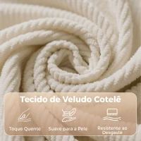 HOMCOM Poltrona-Cama Individual 3 em 1 Sofá-Cama com Encosto Ajustável 1 Lugar Bege(m-7)