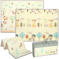 AIYAPLAY Opvouwbare Dubbelzijdige Baby Speelmat 200 x 150 cm - Antislip en Waterdicht, 0-3 Jaar(m-15)
