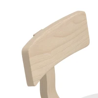 AIYAPLAY Kindertafel met 2 stoelen, 3-delige stapelbare kinderzitgroep met afgeronde hoeken, wit, voor 3-8 jaar(m-10)
