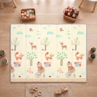 AIYAPLAY Opvouwbare Dubbelzijdige Baby Speelmat 200 x 150 cm - Antislip en Waterdicht, 0-3 Jaar(m-8)