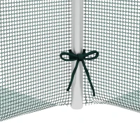 Outsunny Serre de jardin cage de culture pour plantes de jardin porte zippée tubes en acier galvanisé 240 x 120 x 110 cm vert(m-10)
