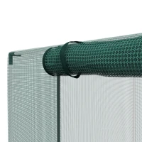 Outsunny Serre de jardin cage de culture pour plantes de jardin porte zippée tubes en acier galvanisé 240 x 120 x 110 cm vert(m-12)