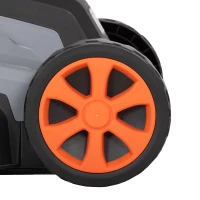 Outsunny Elektrische grasmaaier 1200 W met 34 cm maaibreedte 35L opvangbak mulchfunctie 6 maaihoogtes verstelbare handgreep(m-11)