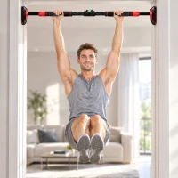SPORTNOW Pull Up Bar, for 70-90 cm Doorways, No Screws, Maximum load 200 kg(m-8)